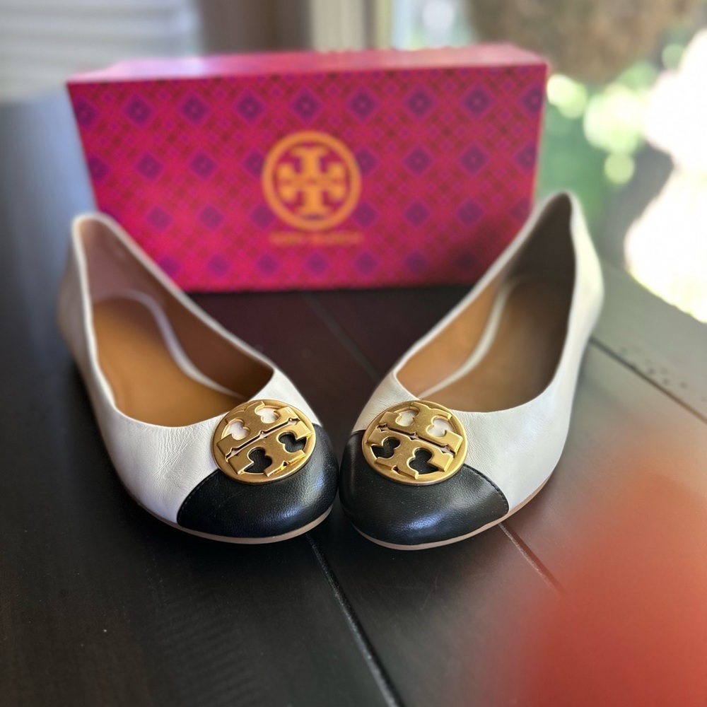 Tori Burch Chelsea cap toe Ballet flat
